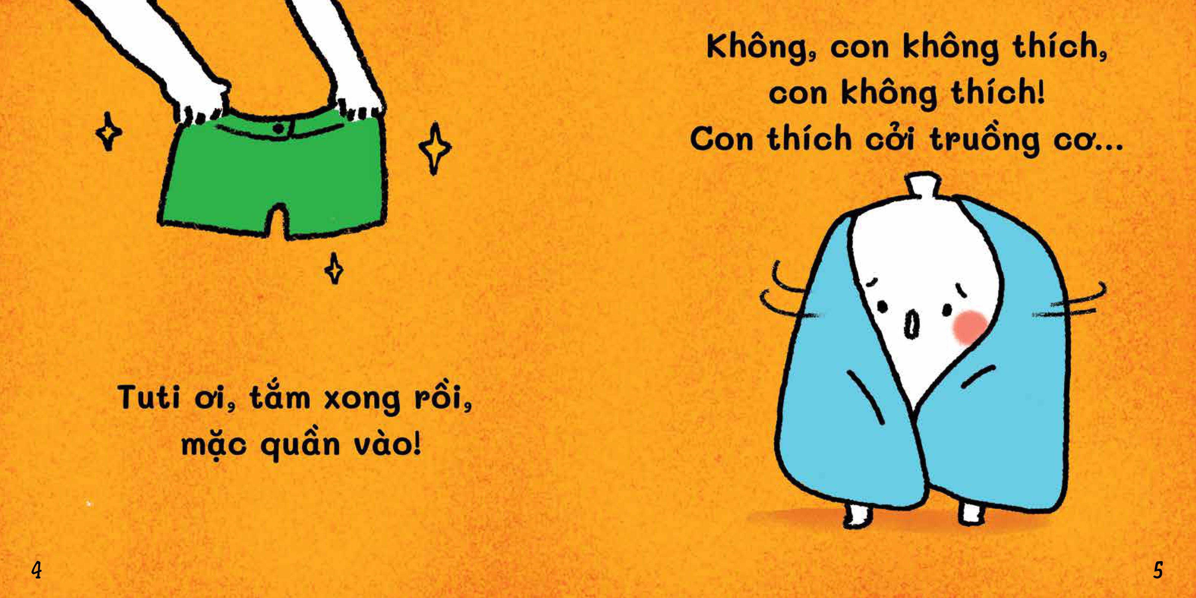 Sách Ehon Bé tự tin giao tiếp - Lời từ chối, Con không thích!