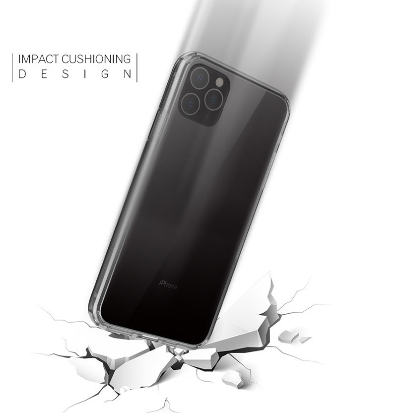 Ốp lưng silicon chống sốc cho iPhone 11 Pro Max (6.5 inch) hiệu Likgus Crashproof (siêu mỏng, chống chịu mọi va đập, chống ố vàng) - Hàng nhập khẩu
