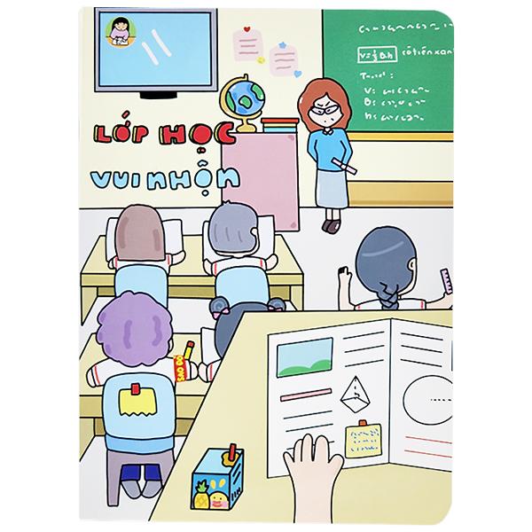 Tập Học Sinh Cô Tiên Xanh Chống Lóa - Miền Bắc - 4 Ô Ly - 48 Trang 100gsm - Lớp Học Vui Nhộn