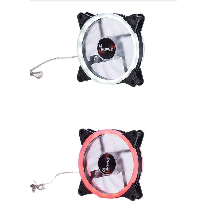 Quạt Tản Nhiệt Không Chổi Than Đèn LED RGB 12cm DC 12V Nhiều Màu Sắc Cho Vỏ Máy Tính