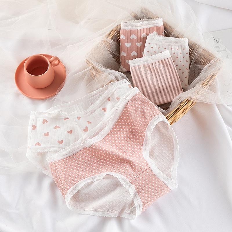 Set 5 Quần Lót Nữ Cotton Siêu Thoáng Nâng Mông Co Giãn Siêu Thích