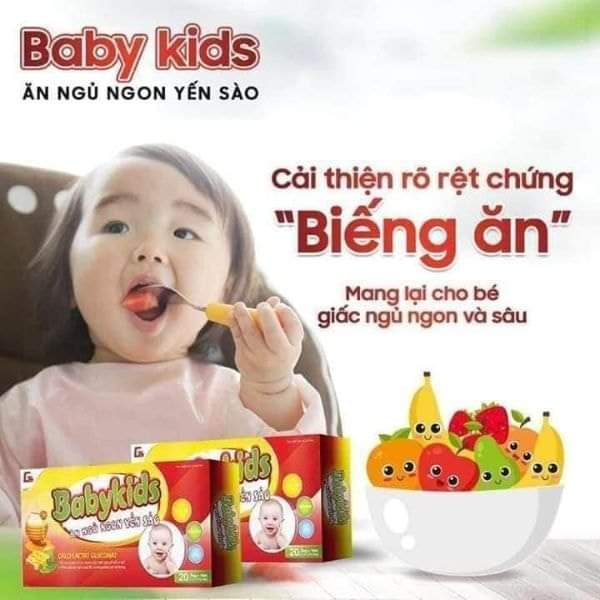 Babykids Yến Sào-Siro Ăn Ngủ Ngon Cải Thiện Cân Nặng