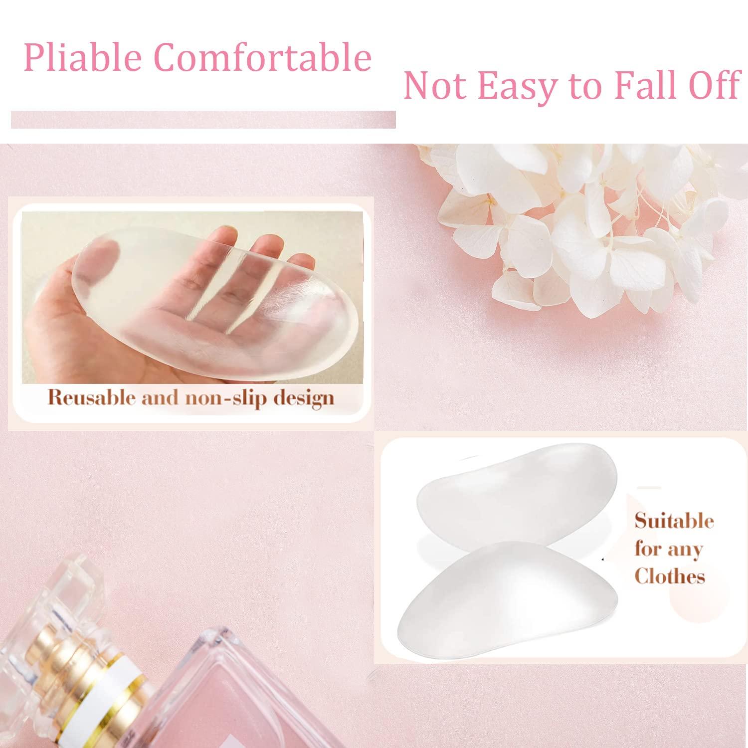 Miếng đệm vai silicon, 4 miếng đệm vai chống đẩy miếng nâng vai cho phụ nữ đàn ông Suit Blazer Quần áo áo phông, có thể tái sử dụng và thoáng khí