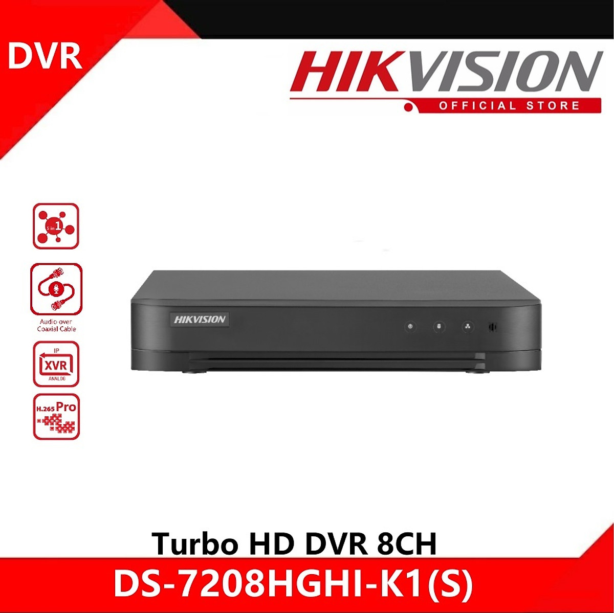 ĐẦU GHI Camera TVI 8 Kênh HIKVISION DS-7208HGHI-K1 - Hàng Chính Hãng