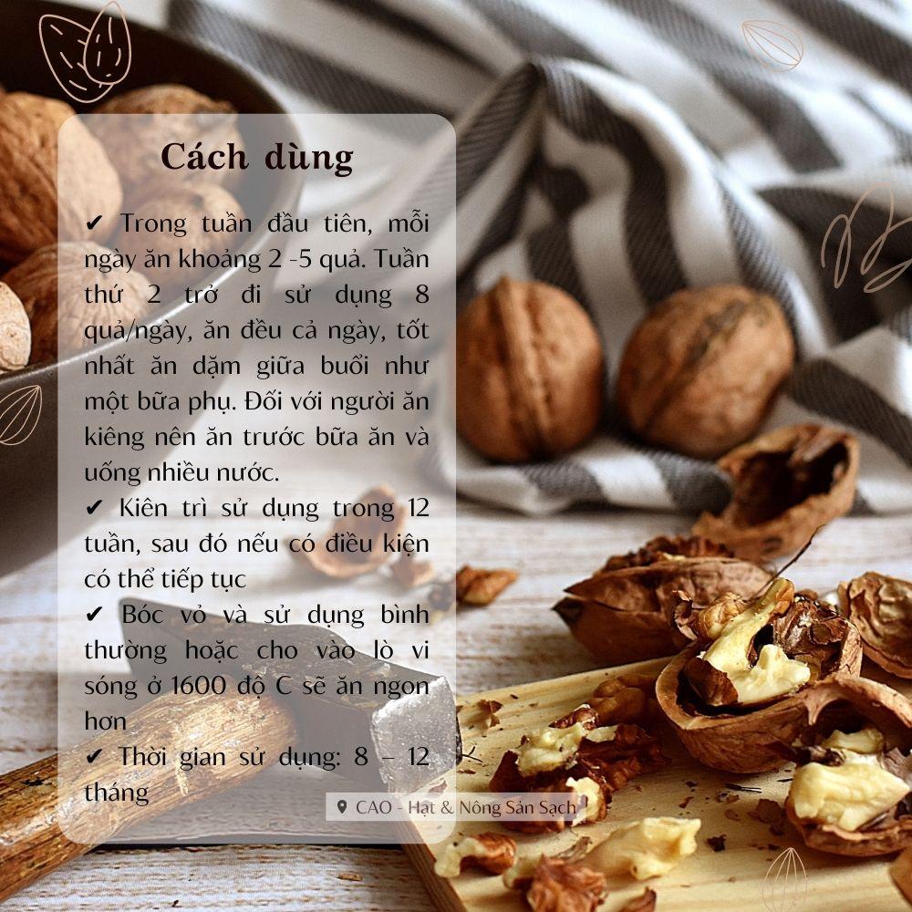 Hạt óc chó vàng nguyên vỏ CAO FOOD nhập khẩu chính ngạch tại Mỹ - hạt dinh dưỡng cao cấp siêu dinh dưỡng