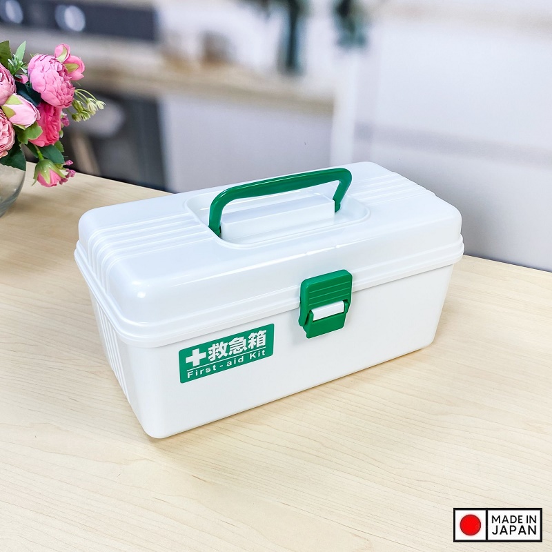 Hộp đựng thuốc &amp; dụng cụ y tế Fudo Giken, thiết kế làm 2 ngăn dễ dàng phân chia đồ - nội địa Nhật Bản