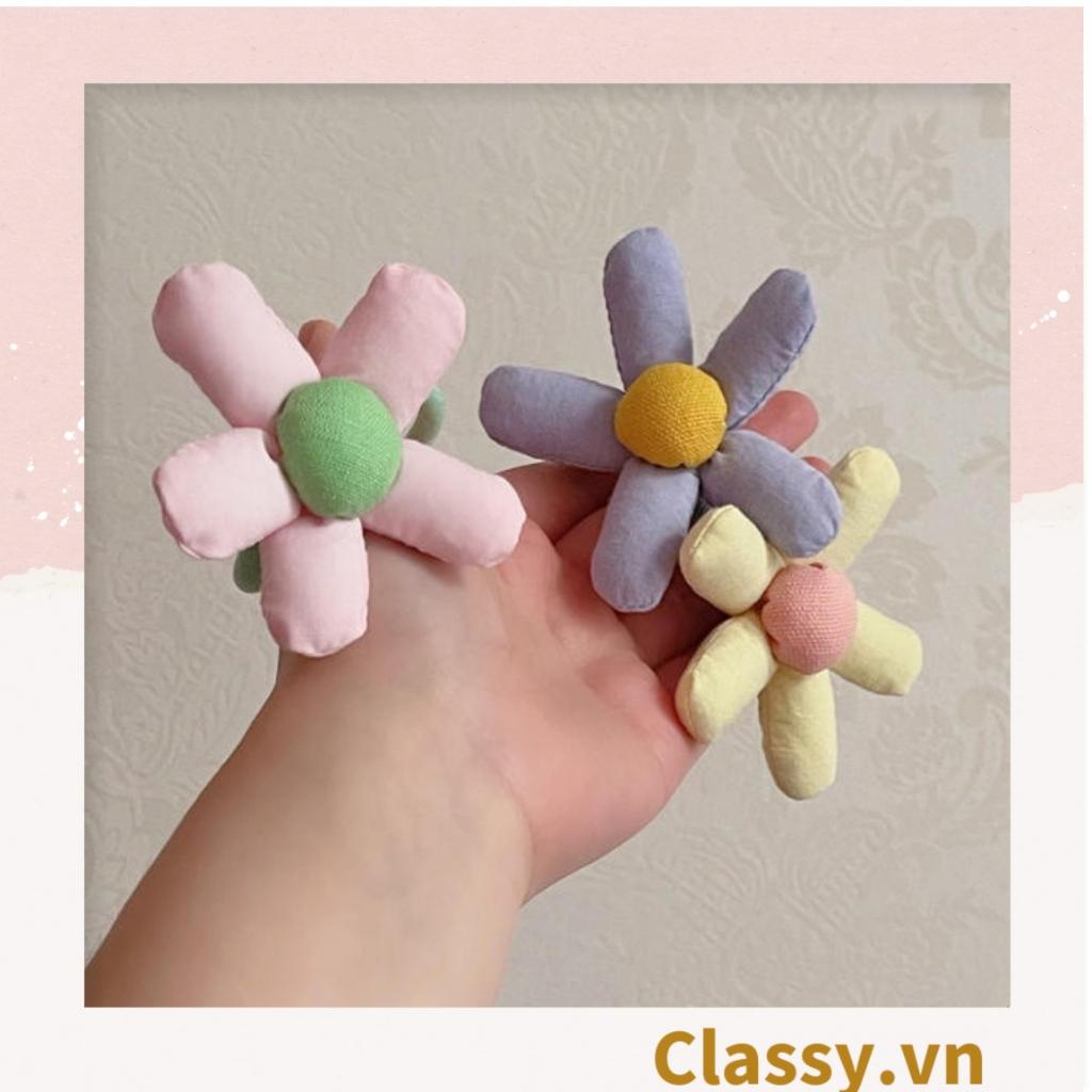Dây cột tóc Classy hình bông hoa năm cánh nhiều màu, phụ kiện tóc PK1577