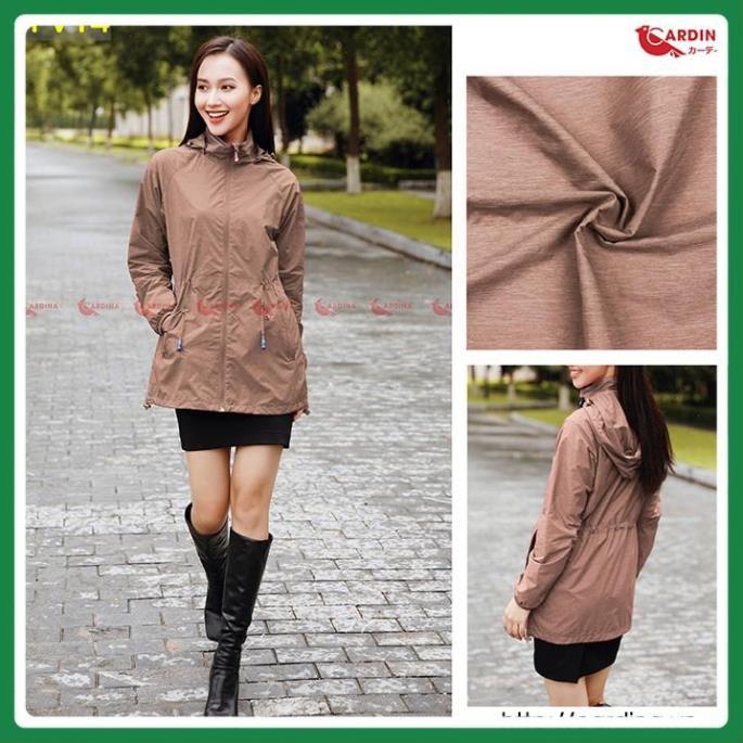Áo Khoác Nữ, Áo Gió Nữ Vân Xước 2 Lớp Cao Cấp Dáng Dài Cho Nữ - Cản Gió, Chống Nước, Chống Nắng