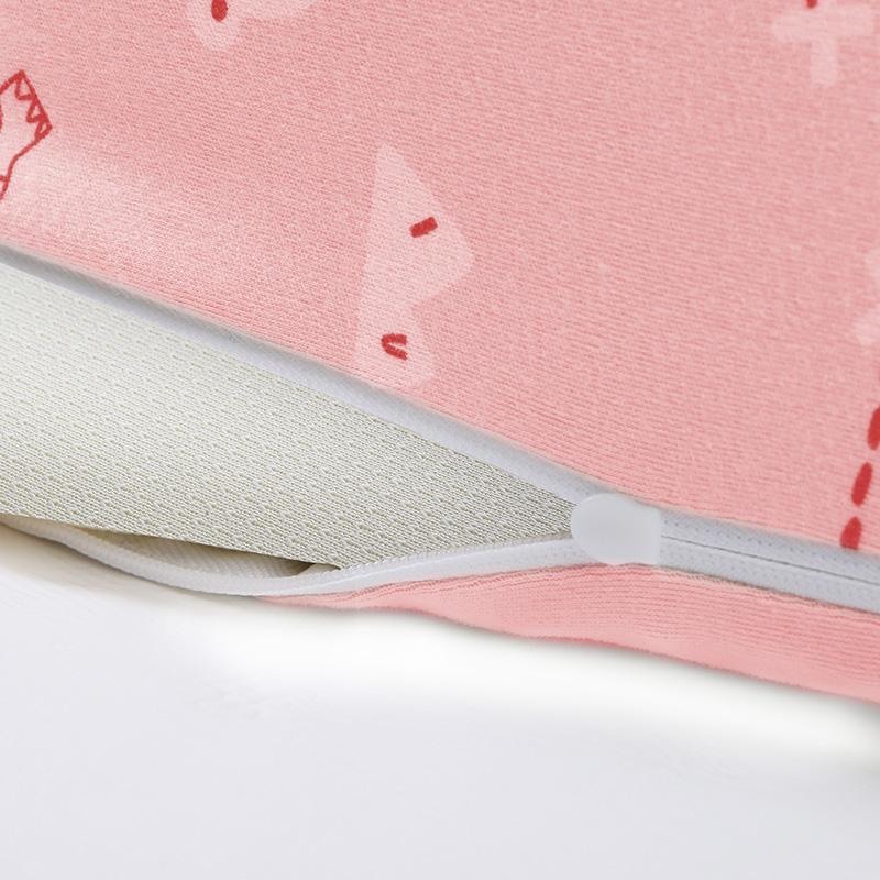 Mút Gối Cho Bé Con Cổ Tử Cung Cổ Cotton Thoáng Khí Màu Hồng Xanh Dương Gối Ngủ