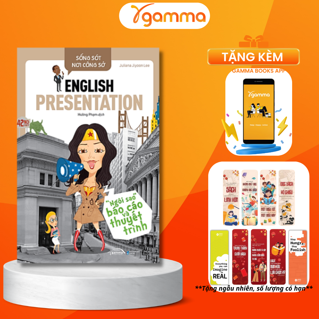 Sách - Sống Sót Nơi Công Sở - English Presentation - Ngôi Sao Báo Cáo Và Thuyết Trình