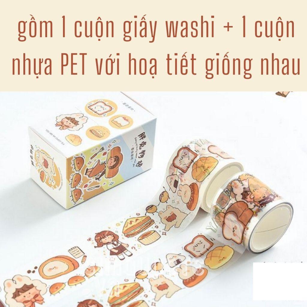 Hộp 2 cuộn sticker bé gái hoạt hình dễ thương ST119