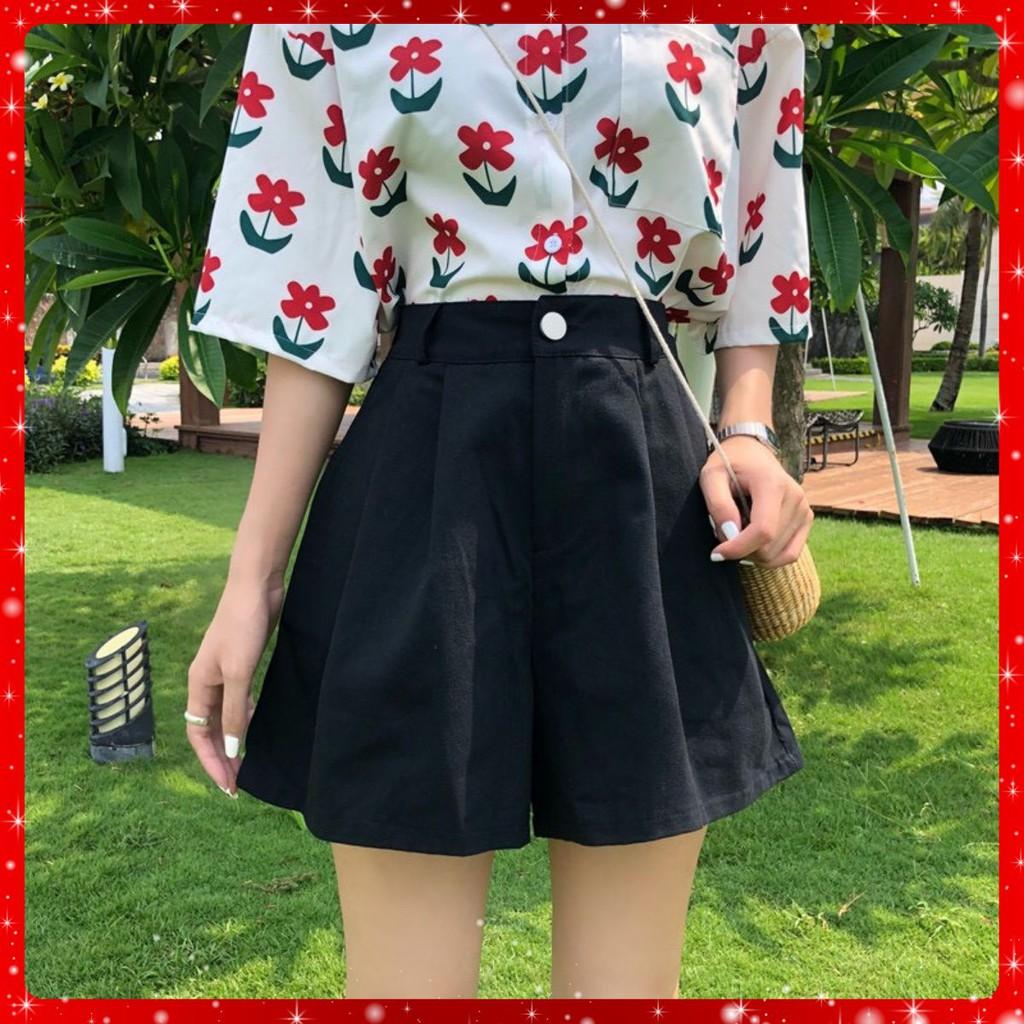 Quần Shorts cạp cap xếp ly - Hàng có sẵn