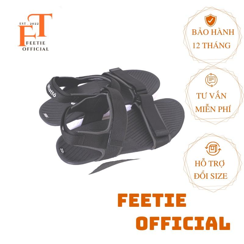 Dép Sandal Nam Nữ Shatto Quai Ngang/ Quai Chéo Mang Đi Học cao 4cm Đế Bằng