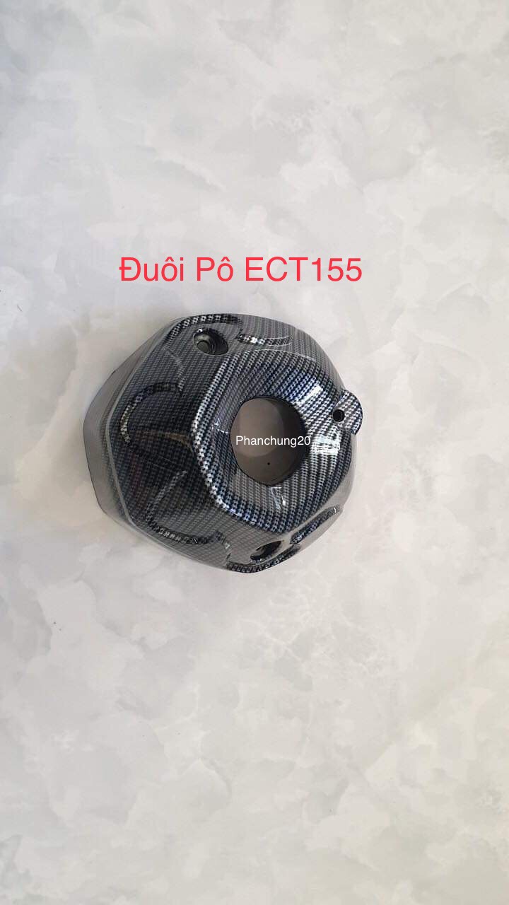 BỘ CHỤP PÔ + ĐUÔI PÔ EXCITER 155 CACBON