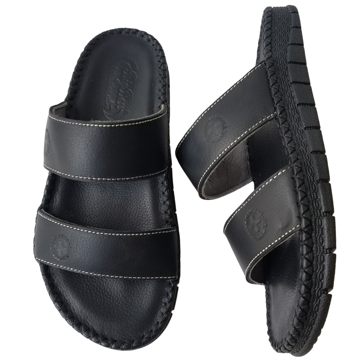 Dép Nam Quai Ngang Đế Doctor BIGGBEN Da Bò Thật DN335