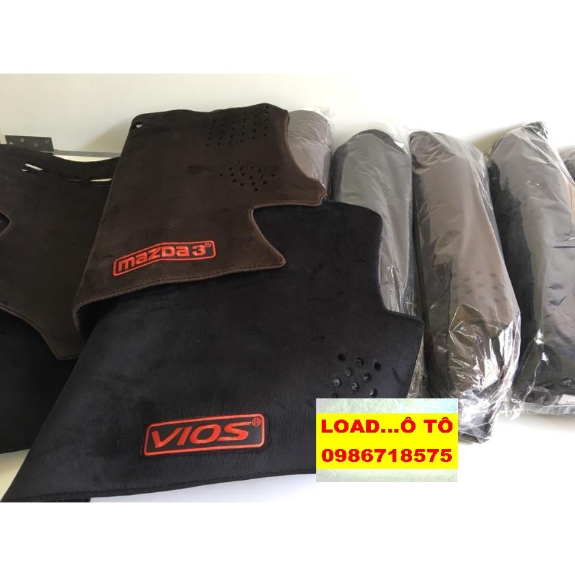 Thảm Taplo Chống Nắng Xe Huyndai Elantra 2022-2018 Mẫu Da Carbon, Nhung Lông Cừu Cao Cấp