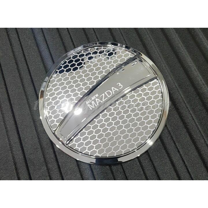 Ốp nắp bình xăng Mazda 3 2020 mạ Crom