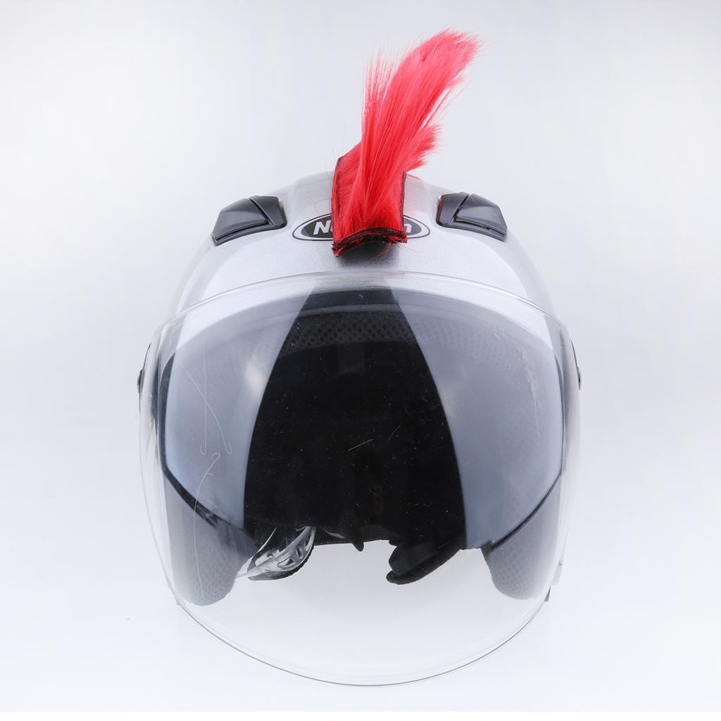 Motorcycle Adhesive Hair Skinhead Costumes Red