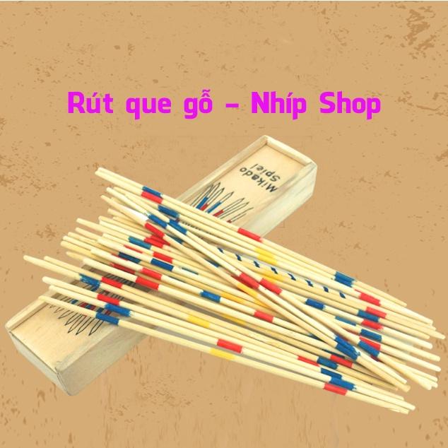 Que gỗ Mikado Splie Rút số, rút que cổ điển trò chơi gắp que đếm số màu