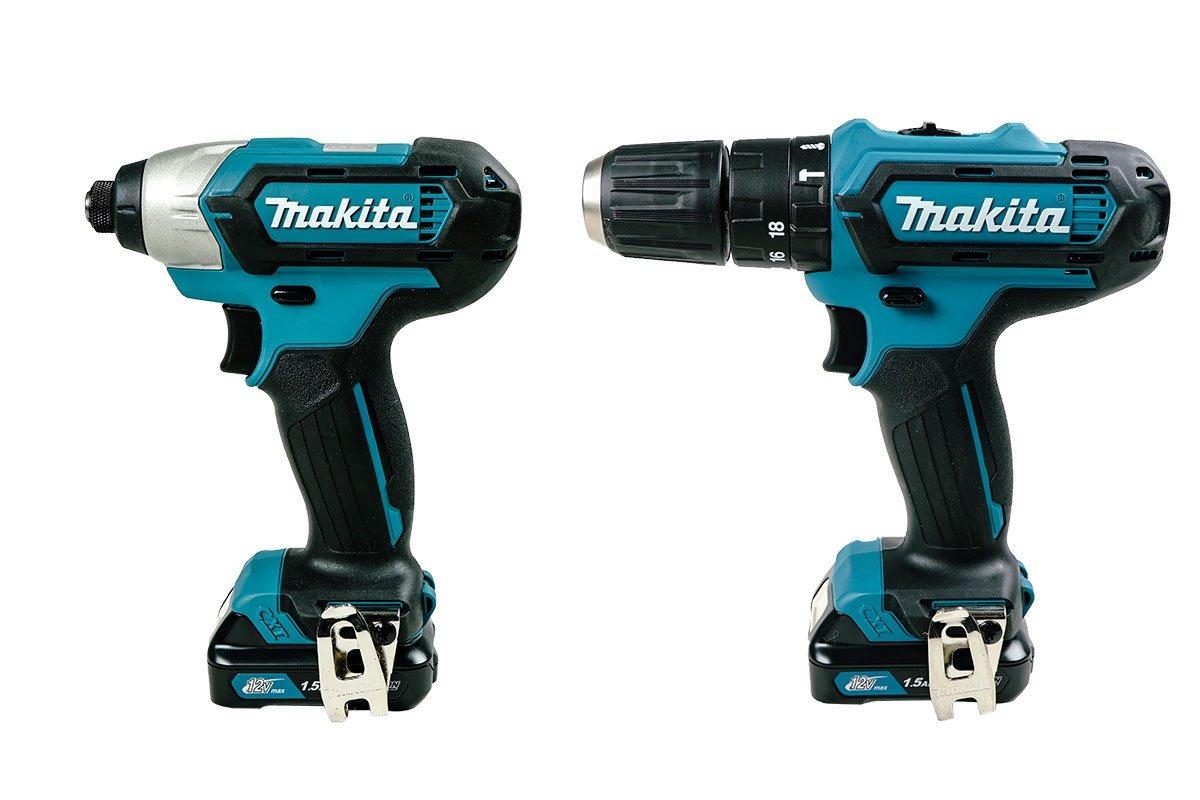 BỘ SẢN PHẨM MÁY KHOAN BÚA, MÁY VẶN VÍT PIN 12V MAKITA CLX228S - HÀNG CHÍNH HÃNG