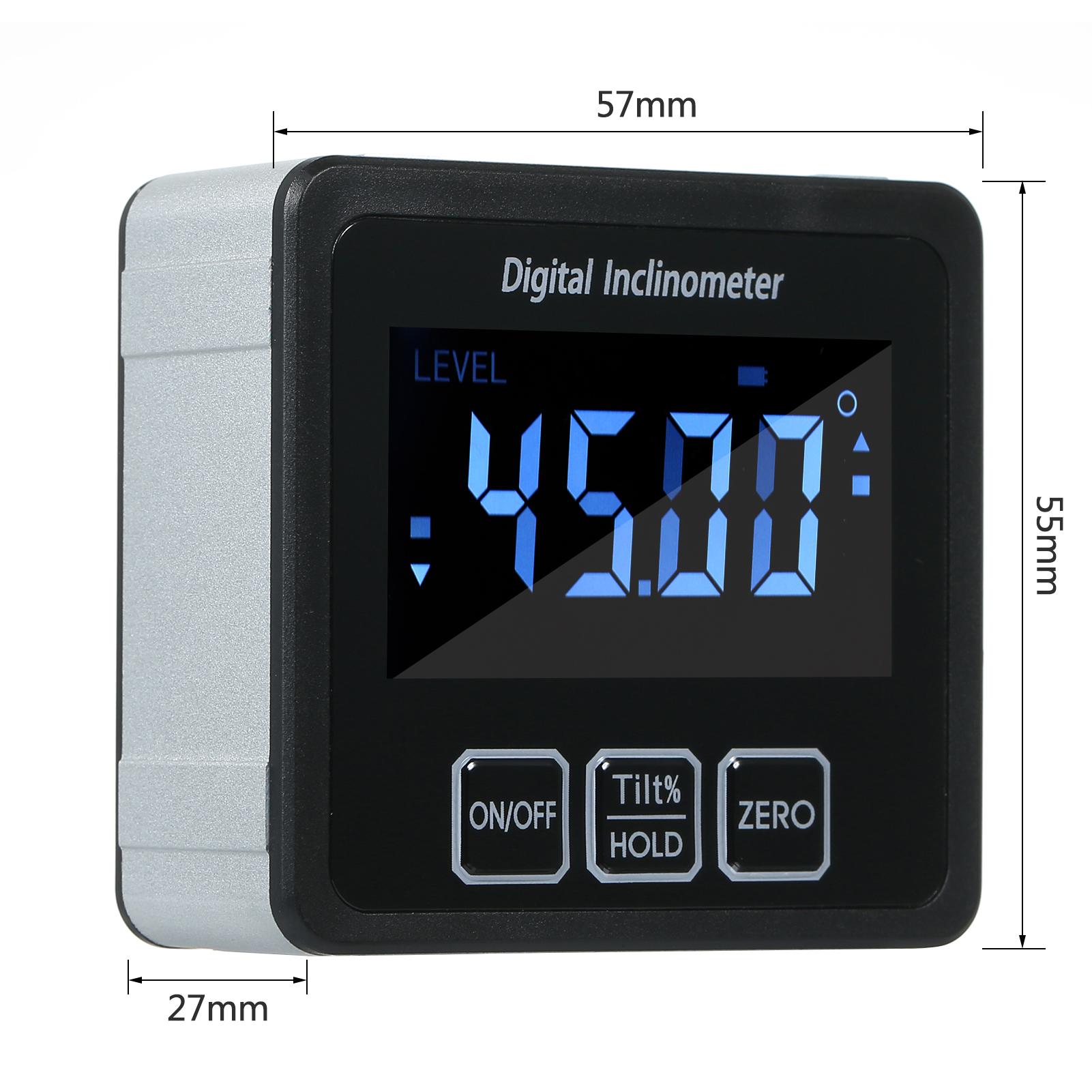 Digital Level Protractor Inclinometer Mag-netic Level Angle Meter Angle Finder Level Box Angle Measuring Tool for