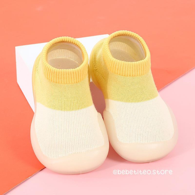 Giày Bún Tập Đi Cho Bé Trai Gái Vải Len Mềm Mại Thoáng Khí 0-2 tuổi Bebé Tí Tẹo