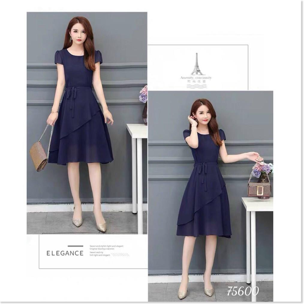 ĐẦM XÒE VOAN CHIFON NỮ CỰC SANG TRỌNG DÀNH CHO CÁC QUÝ CÔ THỜI TRANG 1HITSTORE1