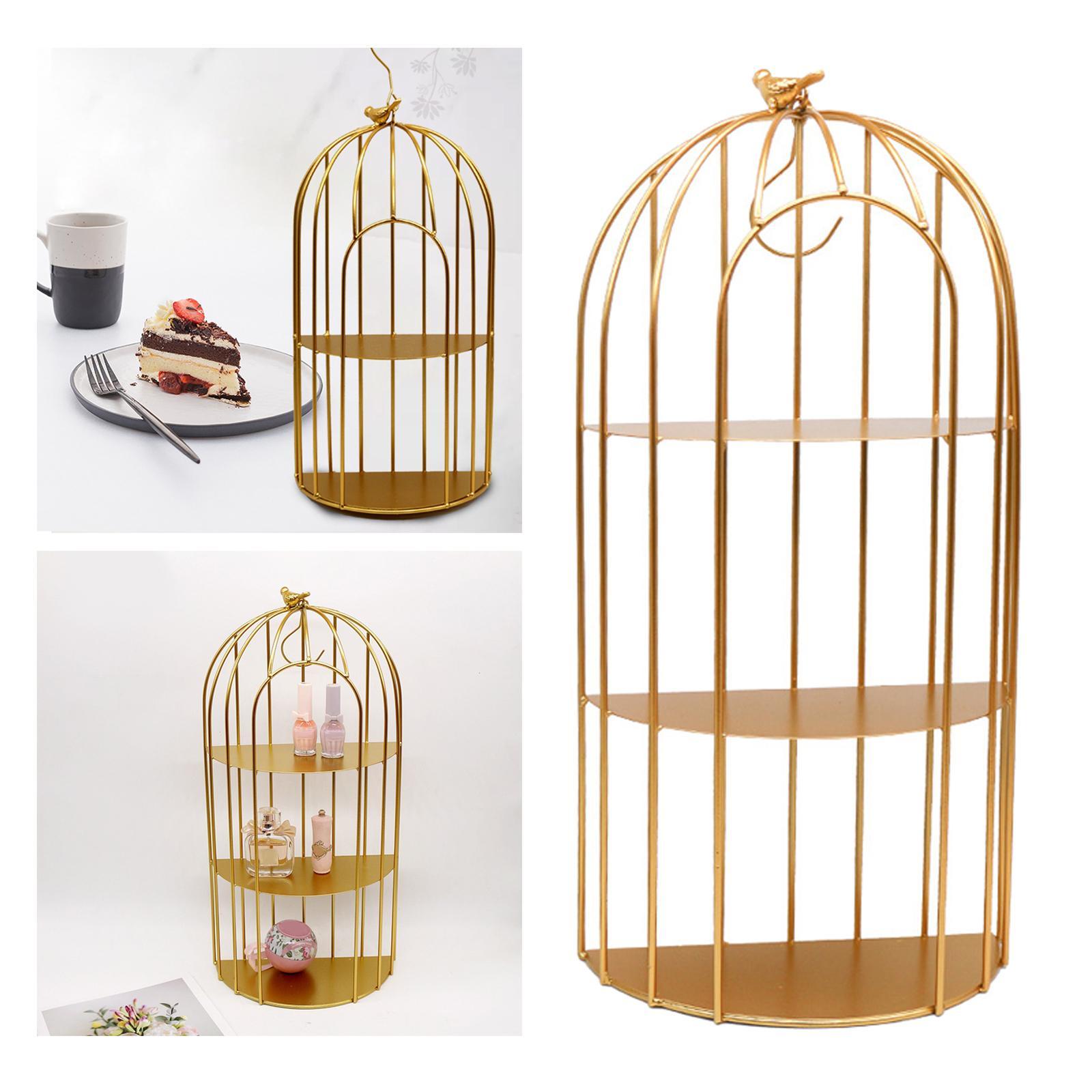 Rodeo Nordic Rack Storage Iron Luxury Bird Cage Organizer Stand Holder Vanity