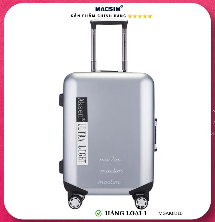 Vali cao cấp Macsim Aksen hàng loại 1 MSAK8210 cỡ 20inch