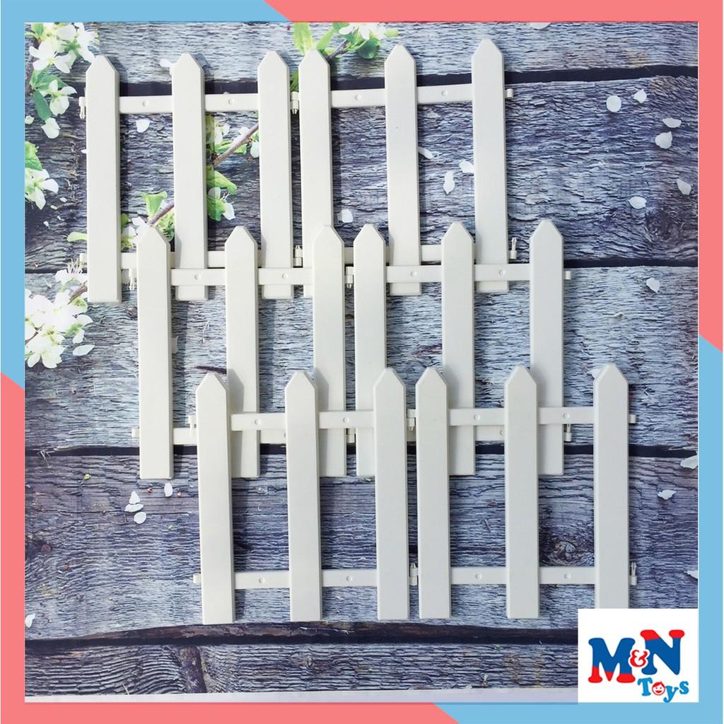 Bộ hàng rào nhựa cao 30cm dài 1,6m trang trí cây