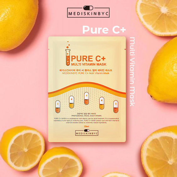 Mặt Nạ Giấy Dưỡng Da PURE C+ Vitamin Mask Mediskinbyc 25ml