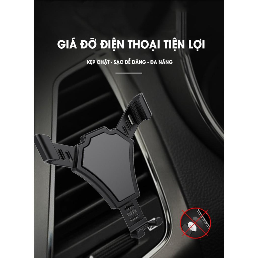 Giá đỡ kẹp điện thoại tiện dụng để trên xe hơi | Giá Đỡ Điện Thoại Trọng Lực Kẹp Cửa Gió Điều Hòa Ô Tô