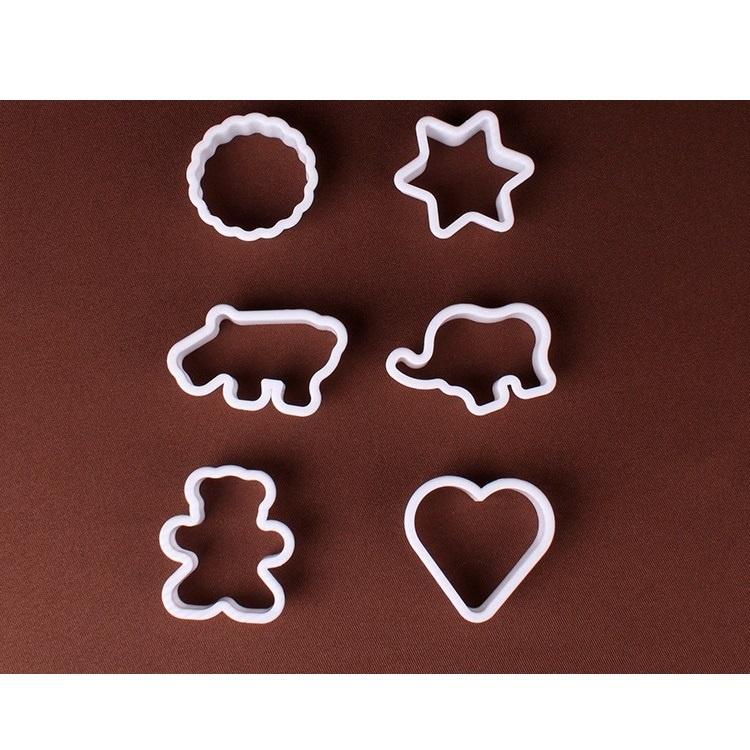 Khuôn Bánh Quy Cookies Bộ 40 Khuôn Nhấn Dụng Cụ Làm Bánh Cookie Cutter Nhựa Nhiều Mẫu Cao Cấp - CBQUI
