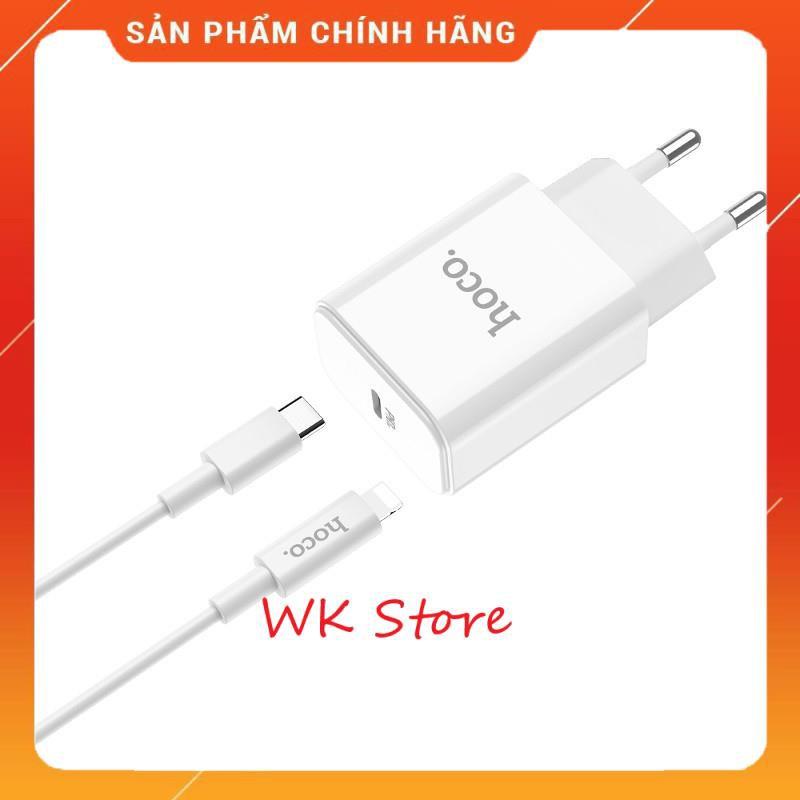 Bộ sạc nhanh cho Iphone Hoco C71A (hỗ trợ sạc nhanh 18w) hàng chính hãng