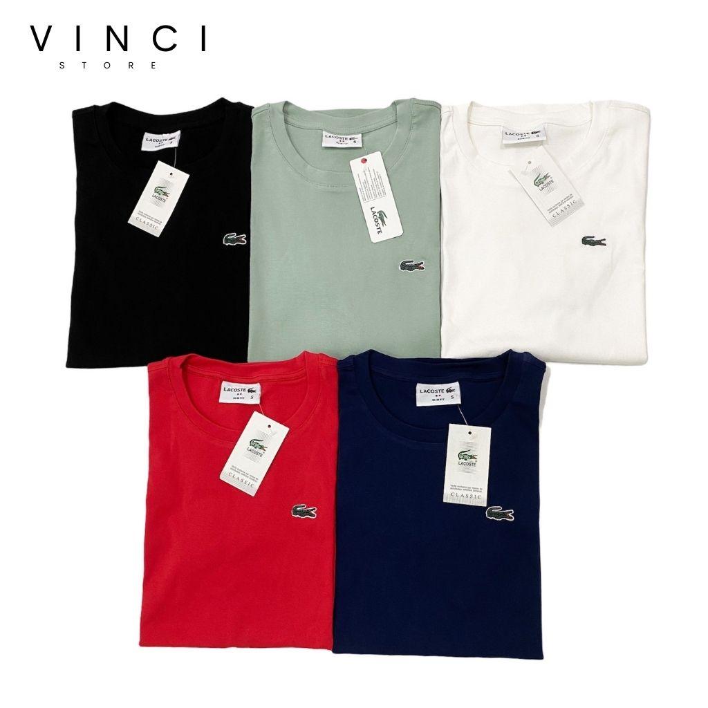 Áo Phông Cotton Cá Sấu Logo Thêu Vnxk