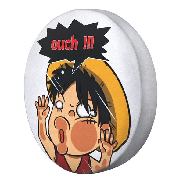 Gối tròn Luffy bẹo má - GOFU024