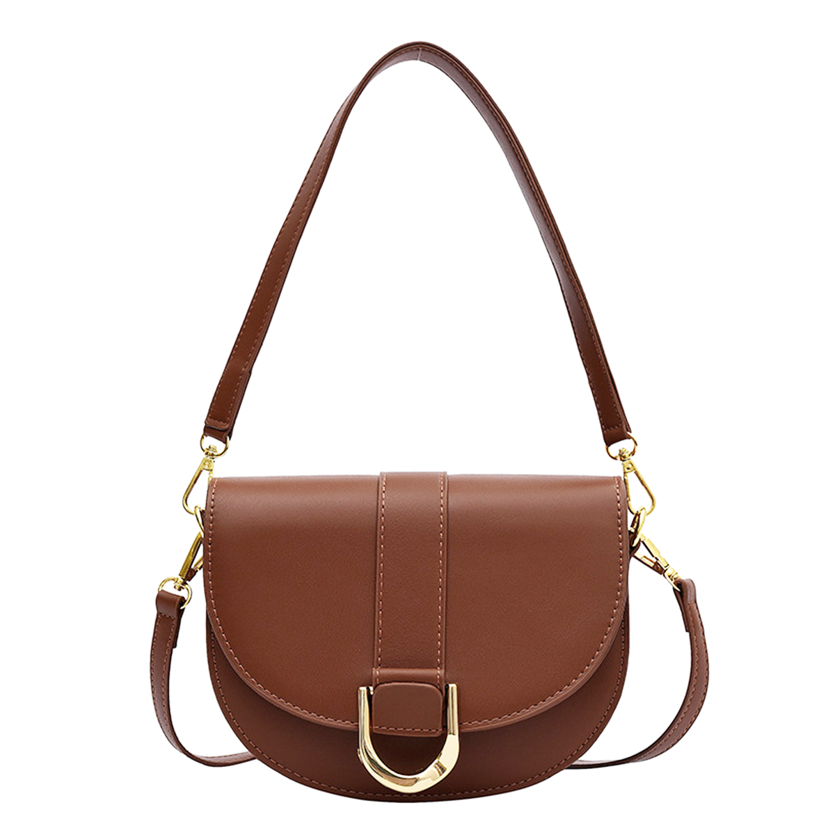 Túi xách nữ túi đeo chéo ZUCI A43 size 19cm khoá chữ C yên ngựa da trơn đẹp phong cách Hàn Quốc