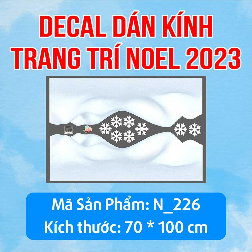 DECAL TRANG TRÍ GIÁNG SINH 2023 COMBO SỐ 66