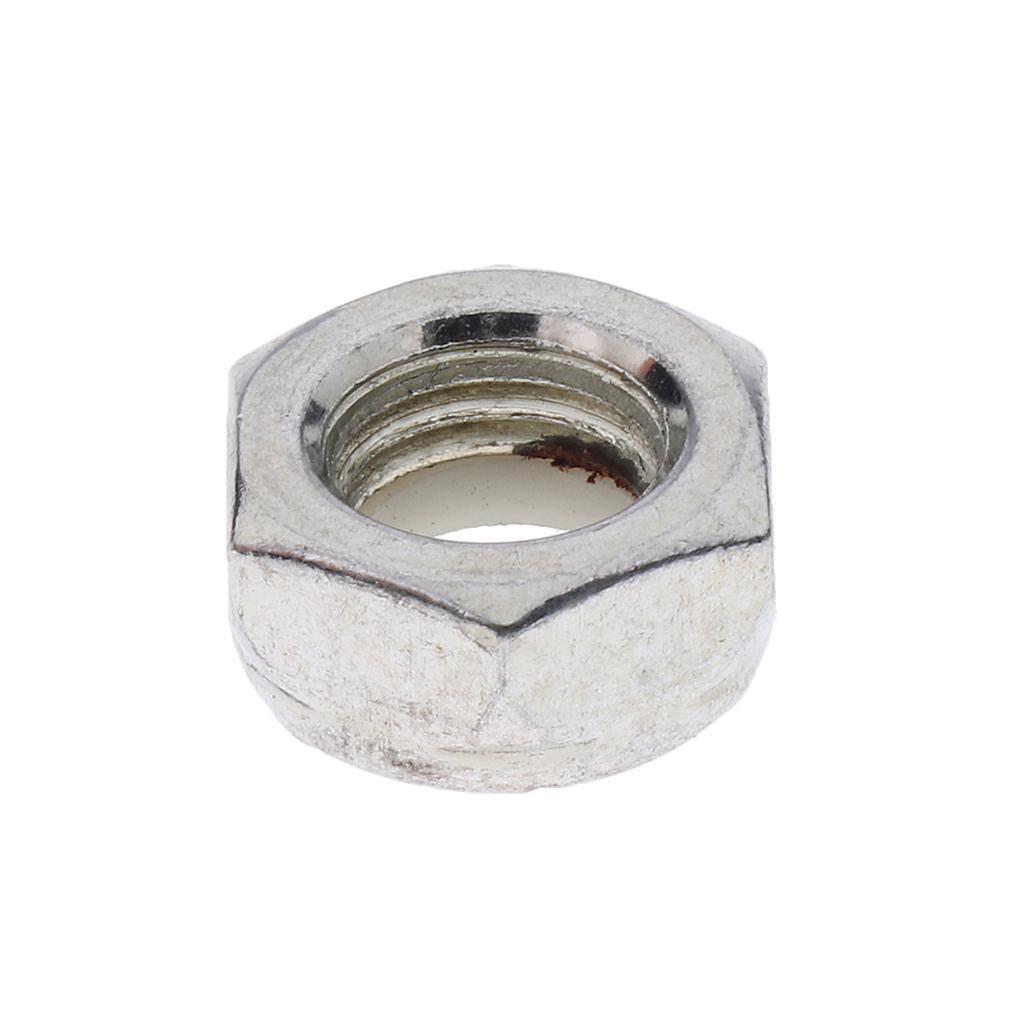 10 Pieces Skateboard Wheel Axle Mounting Screw Nuts + 100 Pieces Washers