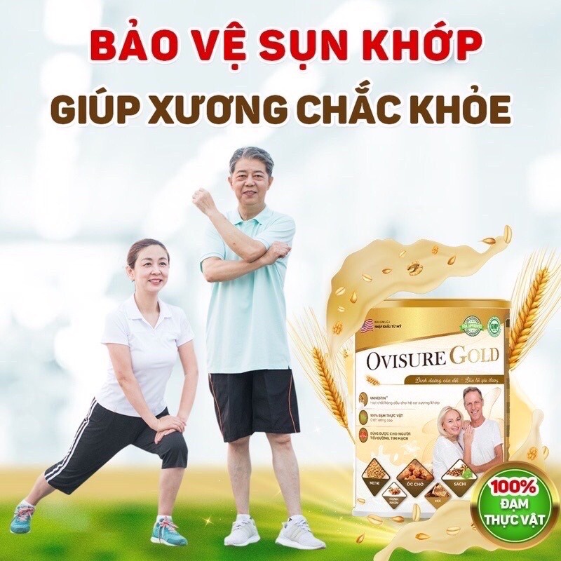 [ChínhHãng] Sữa hạt xương khớp Ovisure Gold giúp xương chắc khỏe lon 650g 