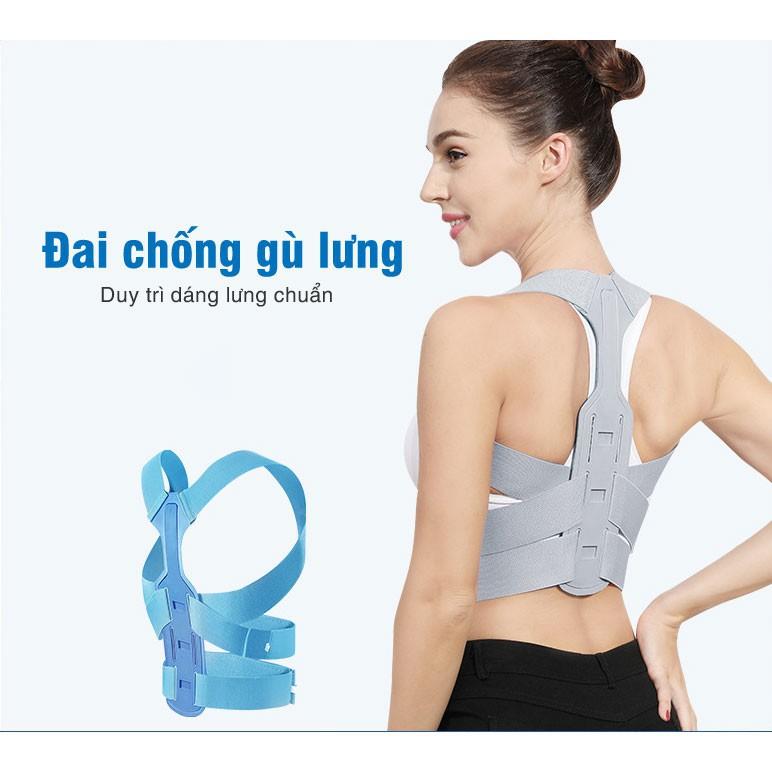 Đai Chống Gù, Đai Đeo Giúp Thẳng Lưng Dành Cho Người Lớn, Giúp Đứng Thẳng, Dáng Đi Đẹp, Giảm Áp Lực Lên Cột Sống