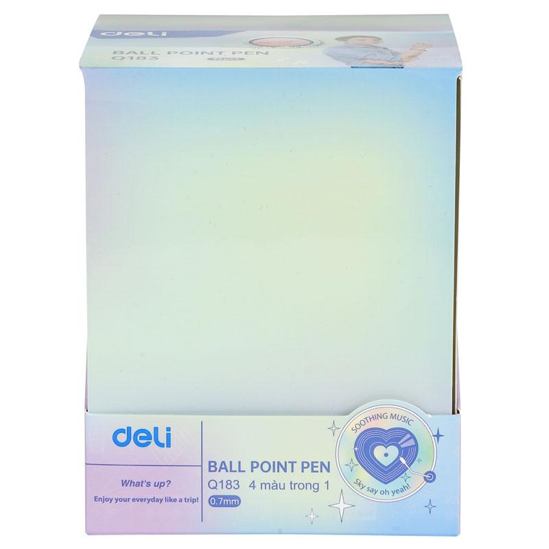 Bút Bi 4 Ngòi 4 Màu Pastel Deli 0.7 mm - Phiên Bản Sơn Tùng M-TP Giới Hạn - Deli Q183 - Mẫu 3