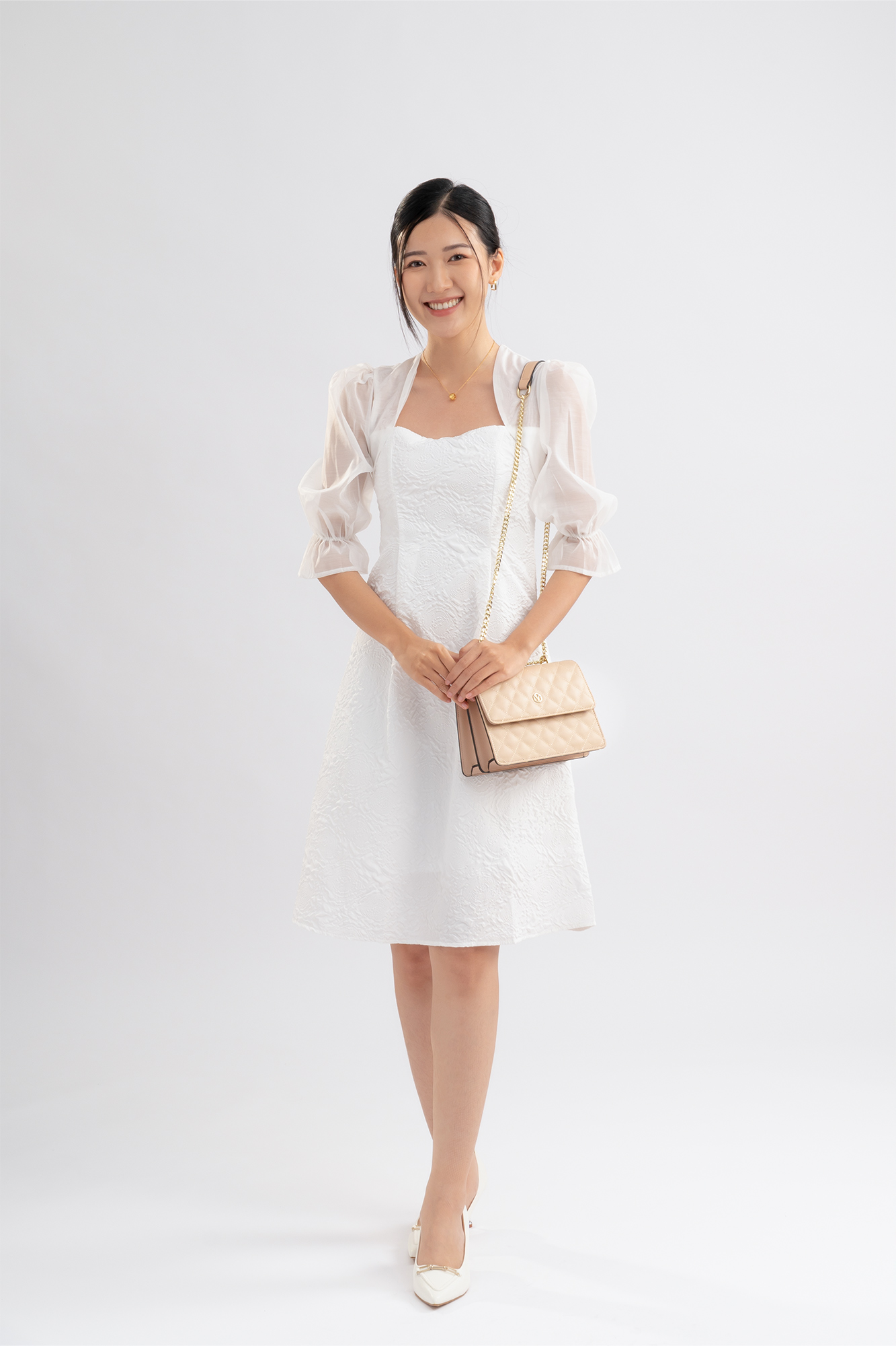 Túi Yuumy ( Thời trang nữ thiết kế trần trám size 22 - Túi đeo chéo da Seasand YN136 )