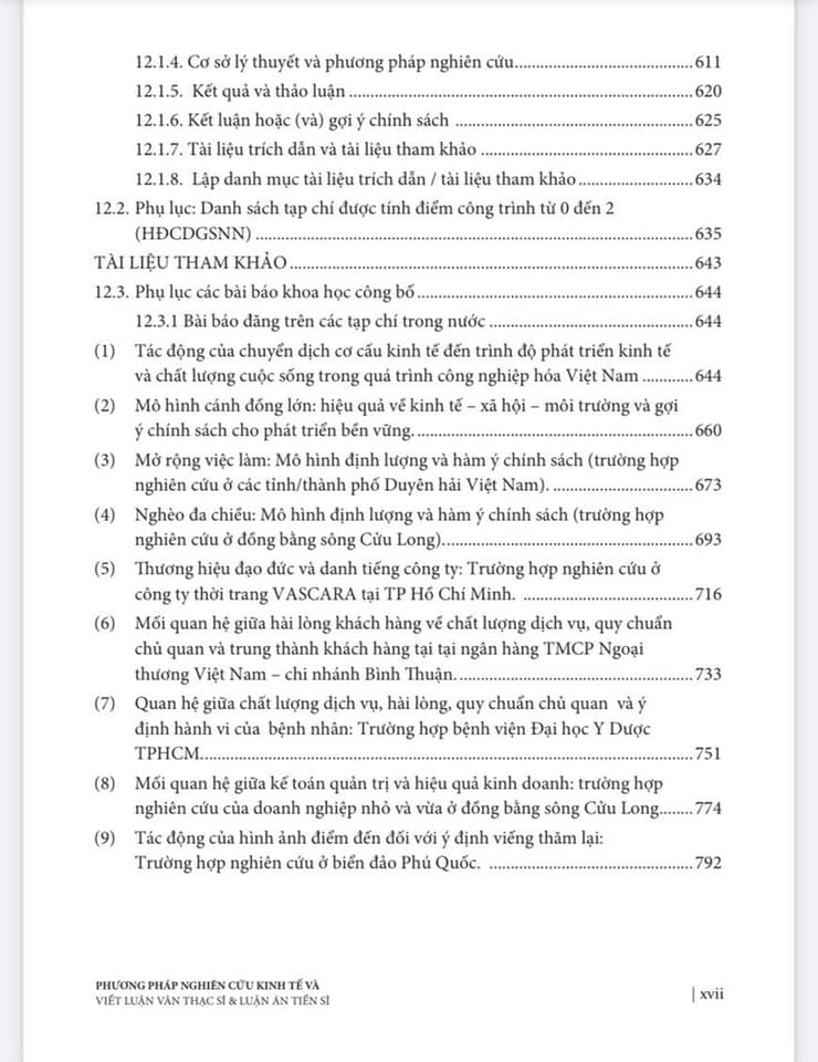 Phương pháp nghiên cứu kinh tế và viết luận văn thạc sĩ & luận án tiến sĩ