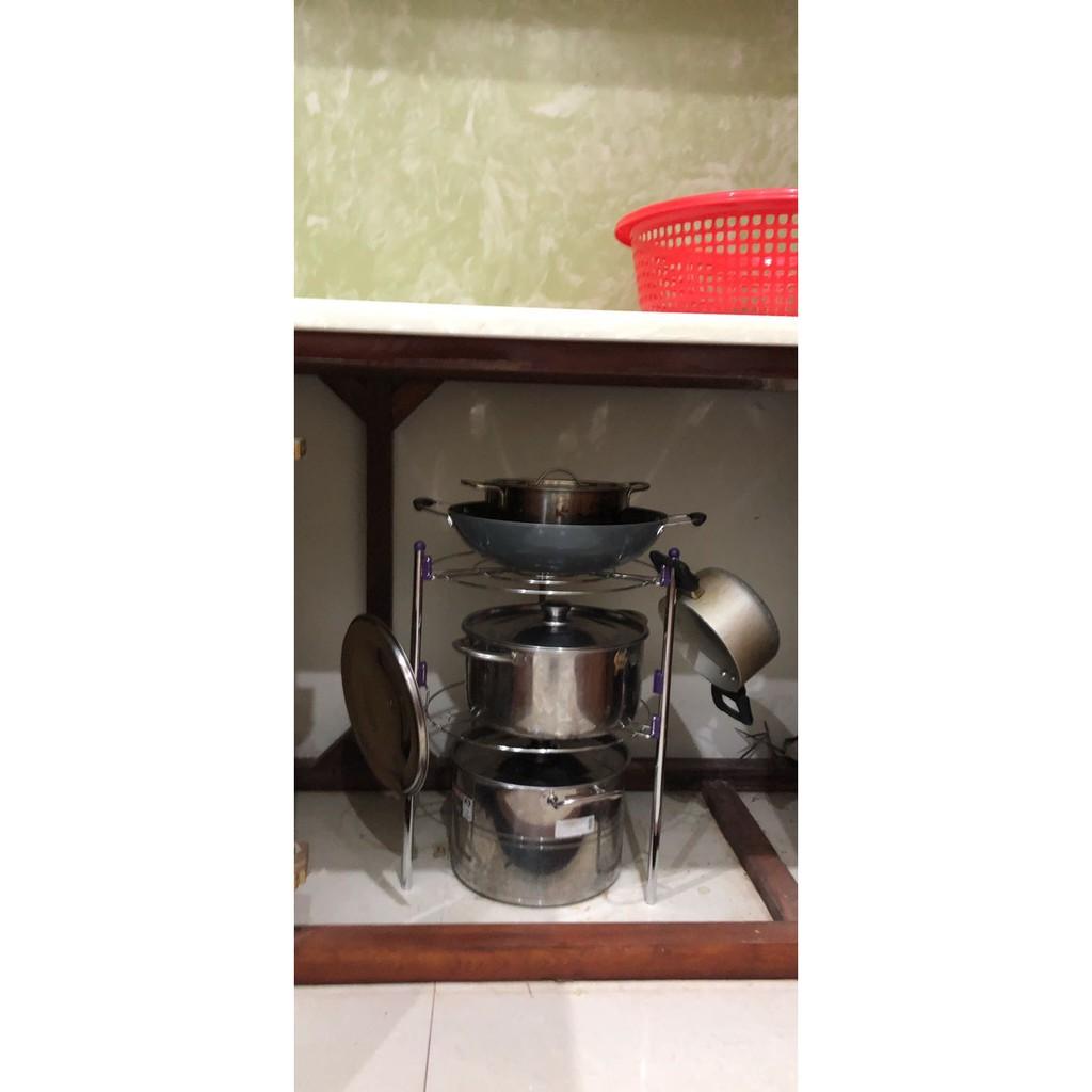 KỆ ĐỂ NỒI CHẢO INOX
