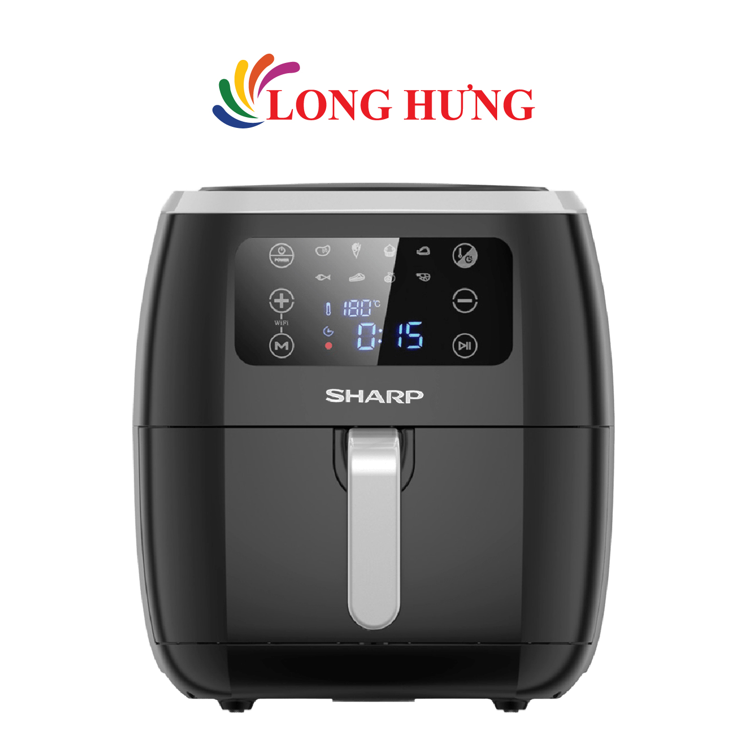 Nồi chiên không dầu điện tử Sharp 6.8 lít KF-AF68EPV - Hàng chính hãng