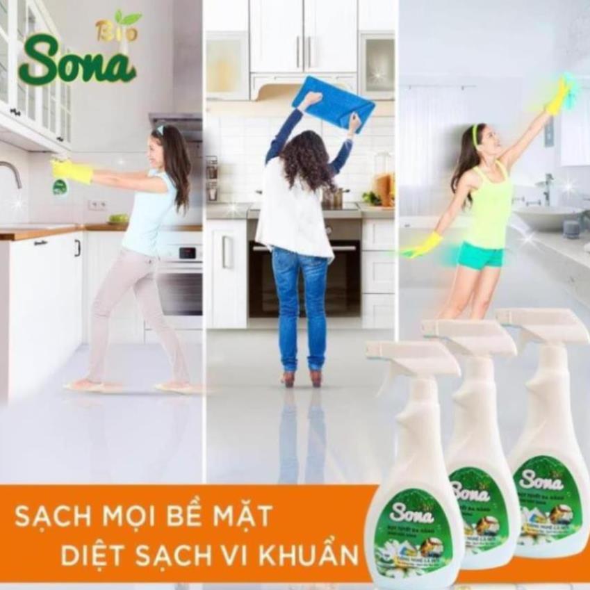 Xịt Đa Năng SIFA Tẩy Rửa Vết Bẩn Nhà Bếp, Lau Kính Sạch Bong, Vệ Sinh Bề Mặt, Ngừa Vi Khuẩn 500ml