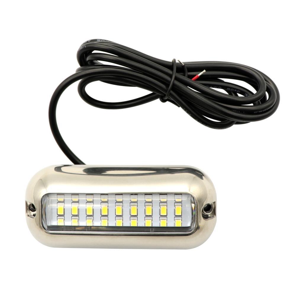 5.2W Underwater LED Marine/Boat Light 27 LEDs Lamp Stainless Steel Pontoon Lamp