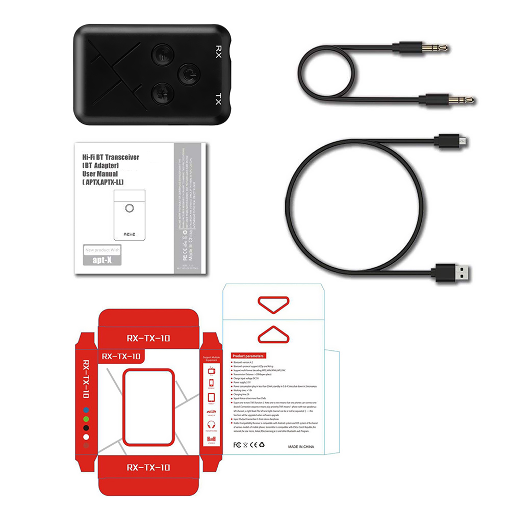 Bộ chuyển đổi KR-TX10 chuyển đổi âm thanh USB BT 2 trong 1