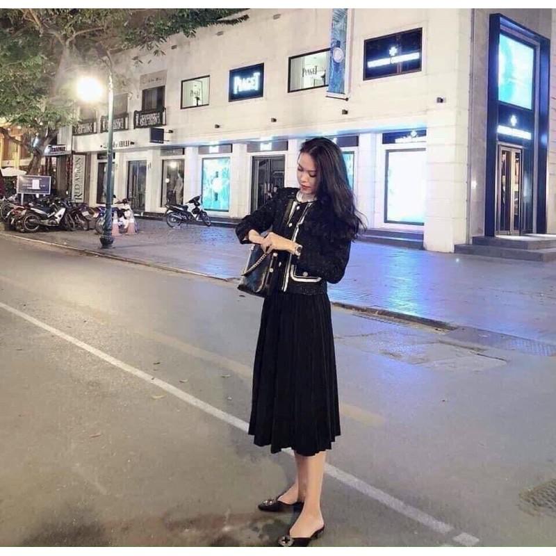 CHÂN VÁY MIDI DẬP Li